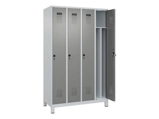 locker voor scheiding van kleding,HxBxD 1950x1200x500mm,4vak