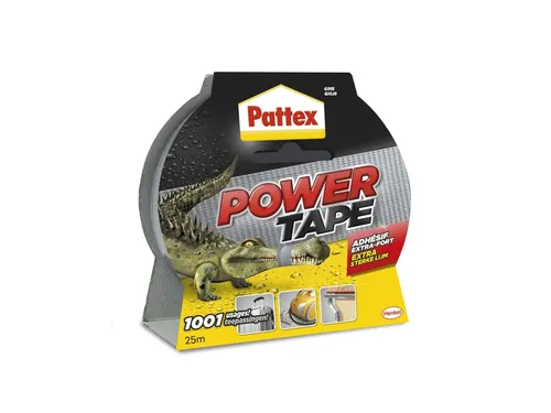 Plakband Pattex Power Tape 50mmx25m grijs