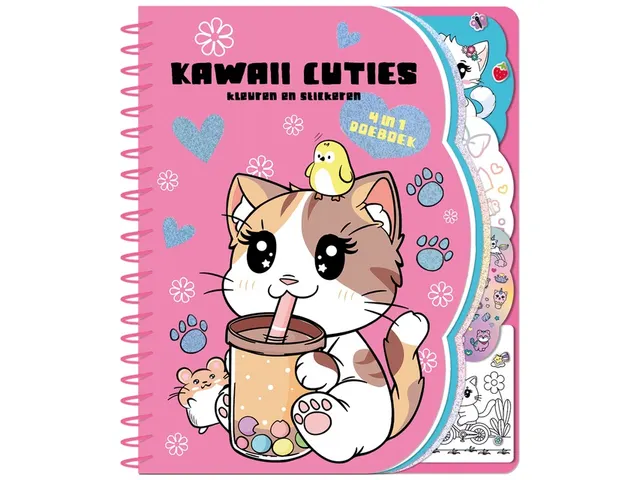 Doeboek Kawaii cuties 4 in 1