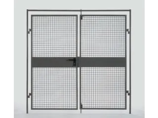 dubbele vleugeldeur,v. scheidingswandsysteem,HxB 2200x2000mm,RAL5002 - 2
