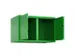 opzetkast,v. locker voor scheiding van kleding,2vak.,vak B 400mm