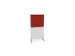 scheidingswand,HxB 1545x800mm,Bl-wit,BN4011-rood