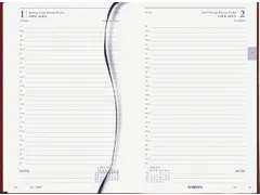 Agenda 2027 Brepols Saturnus Luxe 1dag/1pagina bordeaux