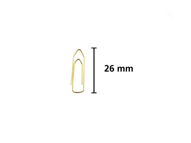 Attaches trombones Kangaro 26 mm, laiton, angulaire, 125 pièces dans