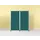 Scheidingswand Prikbord Camira 110x80cm dubbelzijdig groen-blauw
