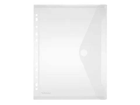 enveloptas transparant A4 met perforatierand en klittenbandsluiting 20