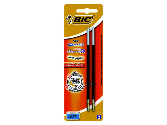 Balpenvulling Bic voor diverse balpennen medium blauw blister à 2st