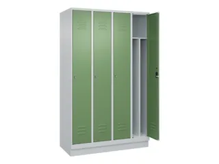 locker voor scheiding van kleding,HxBxD 1950x1200x500mm,4vak - 2