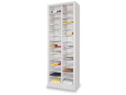 Postsorteerkast 1950x640x400mm 2x13 Vakken Lichtgrijs