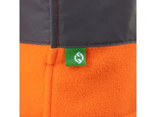 Fleece vest Arco Responsible Hi-Vis oranje maat M - 5