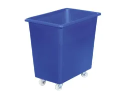 Verrijdbare Rechthoekige Bak 135 Liter Hxbxd 660x660x432mm Pe Blauw