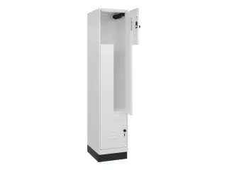 Z-garderobekast,HxBxD 1950x400x500mm,vak B 200/400mm,draaigrendel - 2