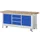 Werkbank Hxbxd 880x2000x700mm Beukenhouten 3laden 2 Kasten