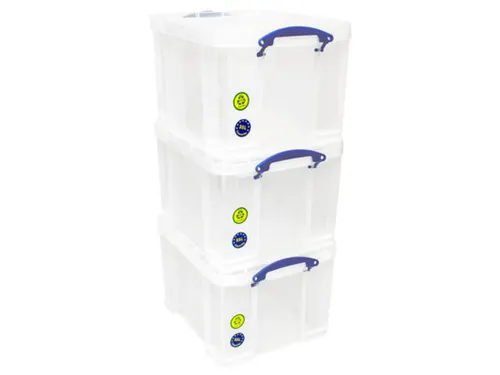 Opbergbox Really Useful 35 liter pak 3 dozen 480x390x310mm transparant