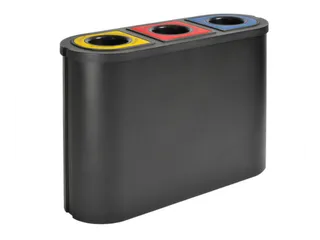 afvalverzamelstation,3x45l,HxBxD 755x1100x385mm,3opening(en) - 1