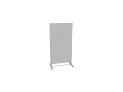 Cloison de séparation 1545x800mm pieds alu argenté/MP-gris clair