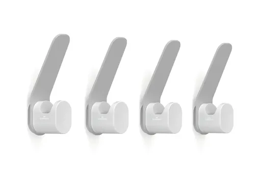 Kapstokhaken DURASTORE aluminium grijs set van 4