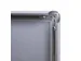 Cadre clipsable 50x70cm Coins biseautés Ignifugé Argent