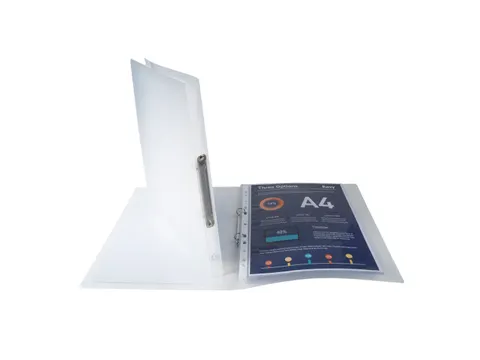 Ringmap A4 Transparant 2 Ringen 15mm Chromaline 5/10de Kreacover