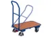 Chariot à dossier rabattable Charge 150kg Plateau hêtre 720x450mm