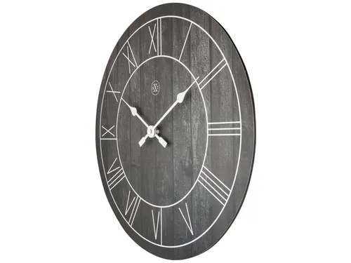 Wandklok nXt Paul dia 40cm hout bruin Romeinse cijfers