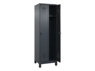 locker,HxBxD 1950x600x500mm,2vak,vak B 300mm,draaigrendel,voeten - 2