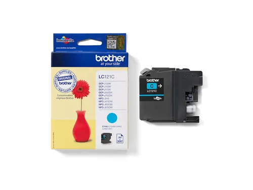 Inktcartridge Brother LC-121C blauw