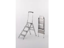 Veiligheids-vouwtrap Aluminium Platform 4treden Beugel Traanplaat