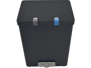 Brandveilige Pedaalemmer Recyclokick 2 Grafietgrijs 2x 34 liter - 3
