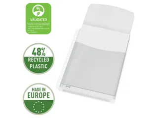 Showtas Leitz 4757 A4 11-gaats PVC 0.17mm glad met klep - 8