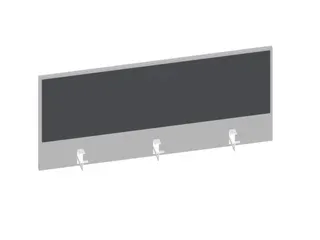 baliepaneel bureau aanbouw achter MP-lichtgrijs antraciet 1200mm - 1