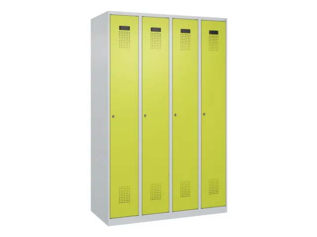 locker voor scheiding van kleding,HxBxD 1850x1200x500mm,4vak