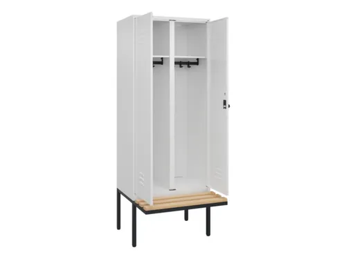 locker voor scheiding van kleding,HxBxD 2120x800x815mm,2vak