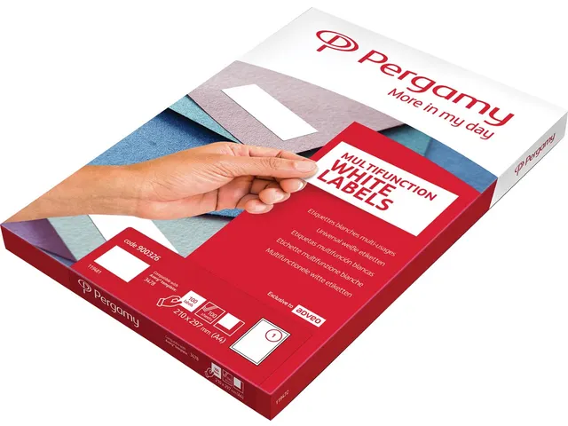 Witte Etiketten Ft 70x37mm Rechte Hoeken Pak Van 12000 Etiketten