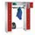 personeelsgarderobe cil.slot 1950x1500x500mm 2x5 vakken 300mm RAL3000