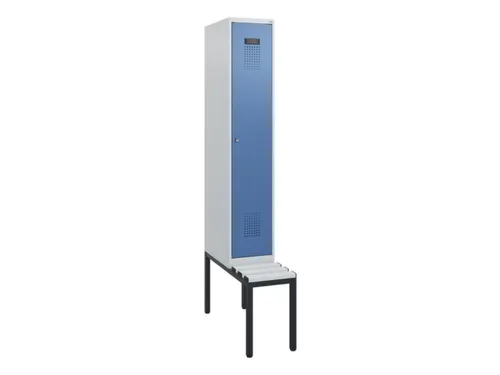 locker met bank,HxBxD 1950x300x815mm,1vak,vak B 300mm,cilinderslot