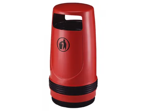 Buitenafvalbak Merlin Rood 90 Liter