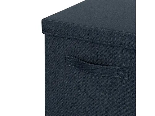 Leitz Stoffen opbergdoos met deksel Grijs 38x33x32,5cm 2 stuks