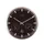 Wandklok Nextime dia 25cm zwart Radio controlled aluminium streep