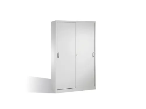 schuifdeurkast,HxBxD 1950x1200x400mm,romp RAL7035,front RAL7035