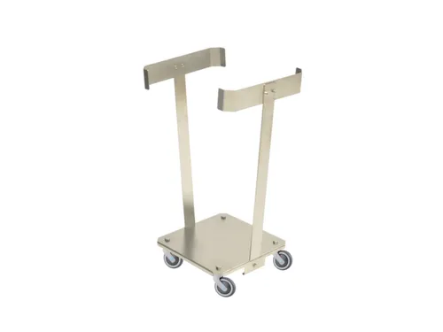 RVS vuilniszakstandaard,v. 1x125l,HxBxD 875x425x508mm,romp RVS