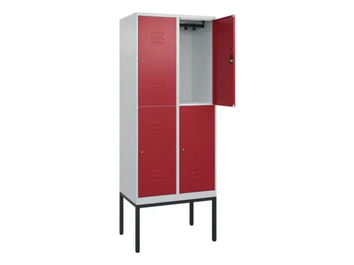 dubbeldekse locker,HxBxD 2120x800x500mm,2x2vak.,vak B 400mm