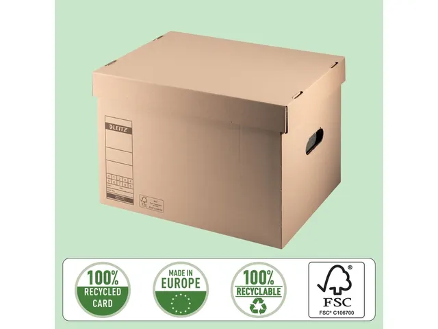 Transportdoos Leitz Premium 335x280x440mm bruin