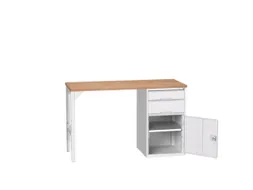 werkbank,HxBxD 930x1500x600mm,multiplexblad,2voeten/1container