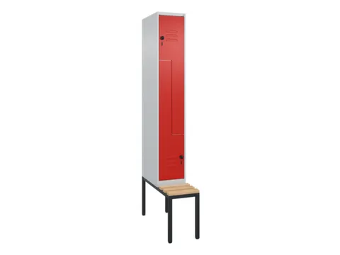 armoire vestiaire Z HxlxP 2120x300x815mm 2compart.