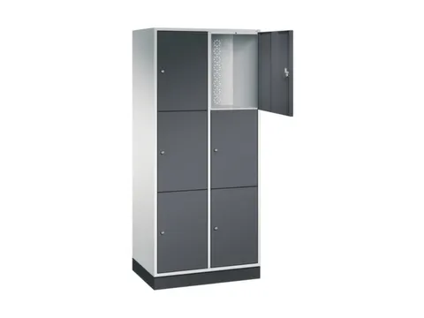 grootvolume-lockersysteem,RAL 7035/RAL 7021,HxBxD 1950x820x500mm