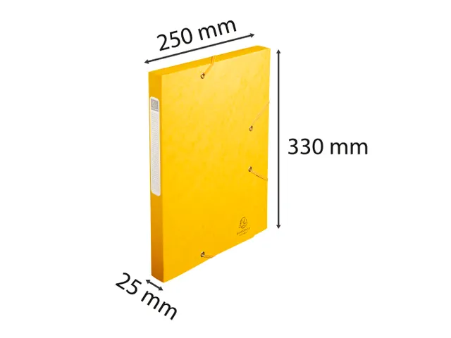 CARTOBOX glanskarton rug 25mm geel