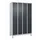 locker,HxBxD 1950x1200x500mm,4vak,vak B 300mm,draaigrendel,voeten