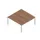 In Hoogte Verstelbare Benchtafel 680-760X1600X1600Mm Blad Canaletto