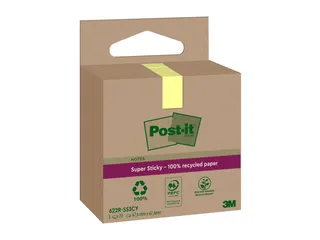 Memoblok 3M Post-it 622 RSS3CY 47,6x47,6mm geel 3 stuks - 1